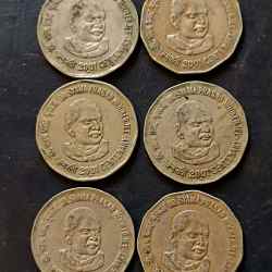 Republic India Denominaton 2₹ Back side of Dr Shyama Prasad mukharji Metal copper nickel Same and similar set are available