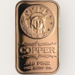 United States Liberty Eagle Coin Pure Copper 1 Oz Bar Unique and Rare