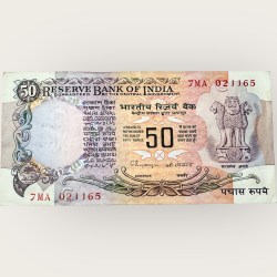 Rs 50 Vintage Issue Star Shahrukh Khan Birthday Note Date of Birth 2nd November 1965 Gem Unc Very Unique and rare