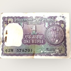 Re 1 India Banknote Serial Bundle Signed By Manmohan Singh Year 1979 Unique and Rare