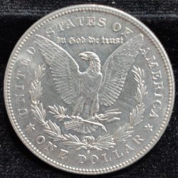 Alternative view of United States 1 Dollar 1878 "Morgan Dollar"RARE SILVER COIN