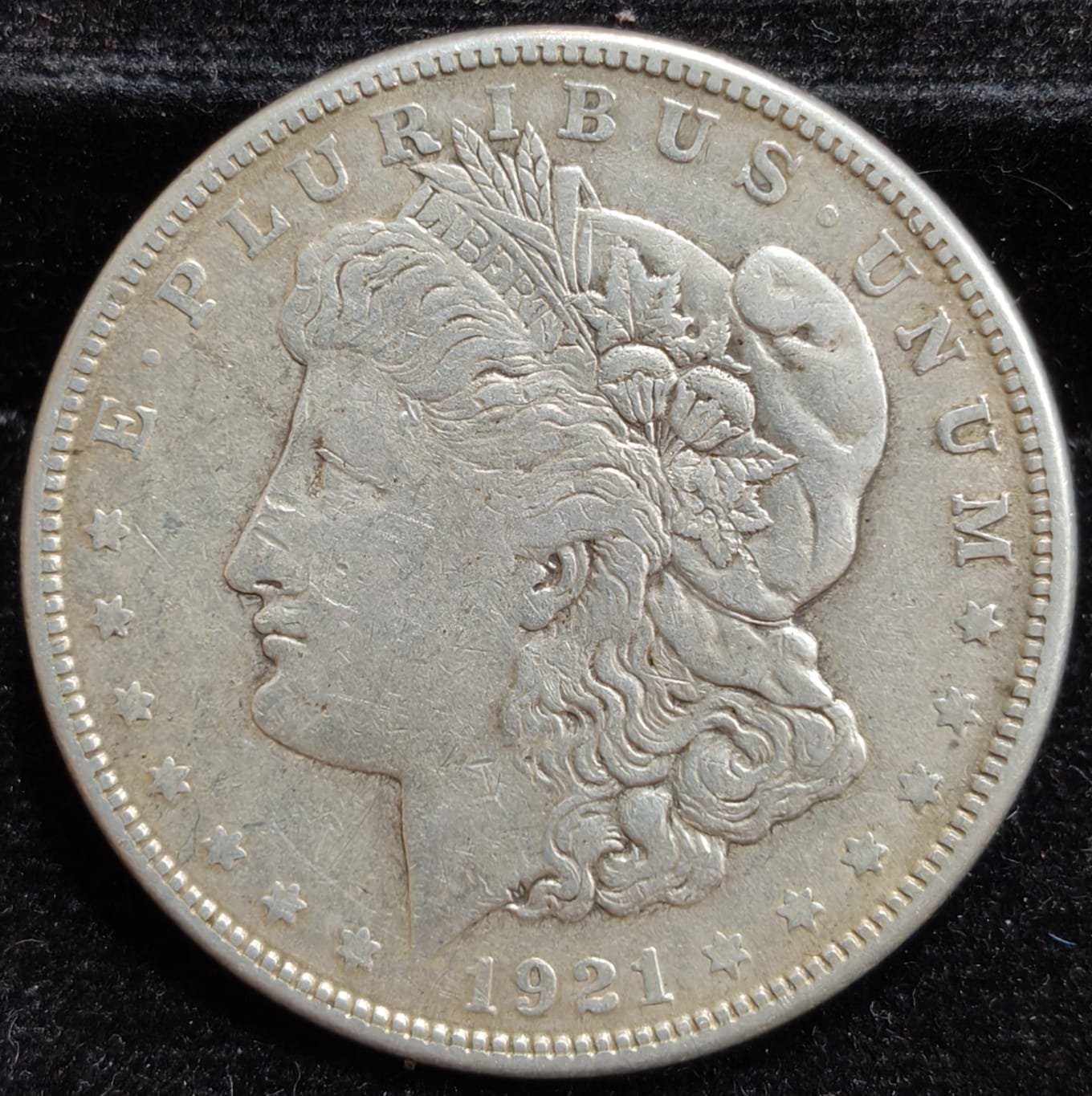 United States 1 Dollar 1921 "Morgan Dollar"RARE SILVER COIN