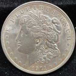 United States 1 Dollar 1921 "Morgan Dollar"RARE SILVER COIN