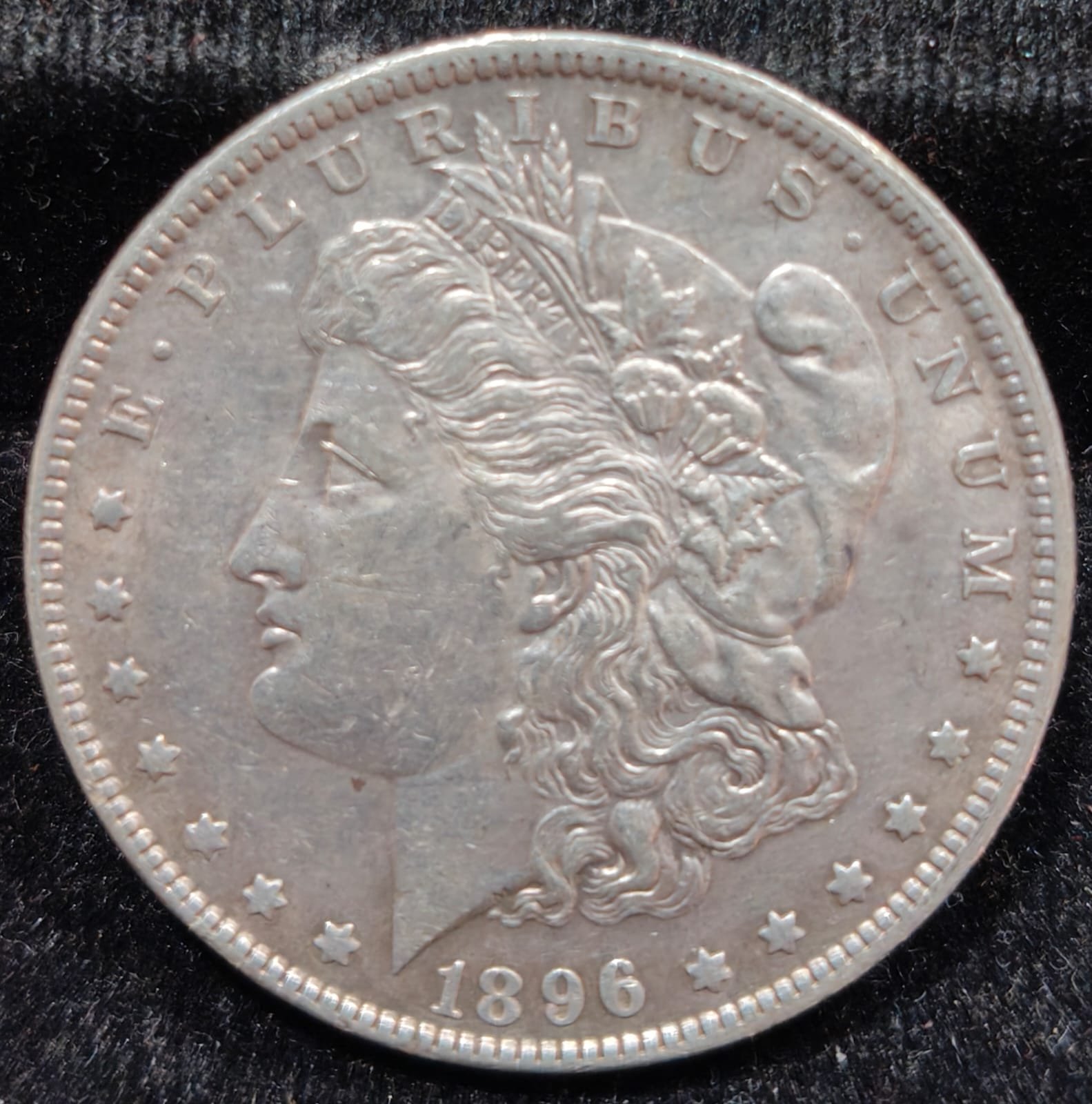 United States 1 Dollar 1896 "Morgan Dollar"RARE SILVER COIN