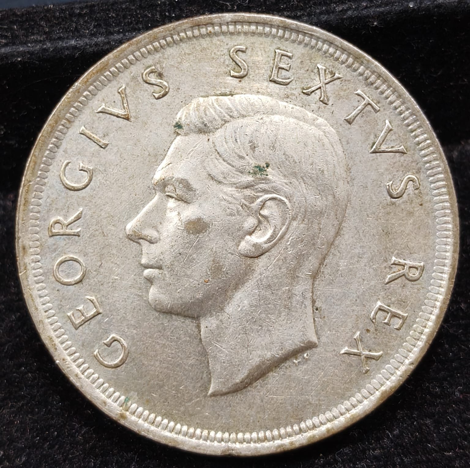 South Africa 5 Shillings 1952 - George VI 300 Years of Cape Town Rare Silver Coin