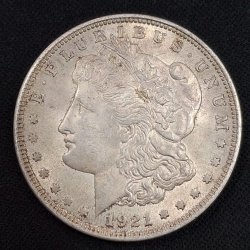 United States 1 Dollar 1921 "Morgan Dollar"RARE SILVER COIN