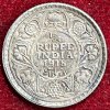 GEORGE V KING 1/4 RUPEES 1918 RARE SILVER COIN #V-309