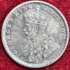 GEORGE V KING 1/4 RUPEES 1918 RARE SILVER COIN #V-309 - Image 2