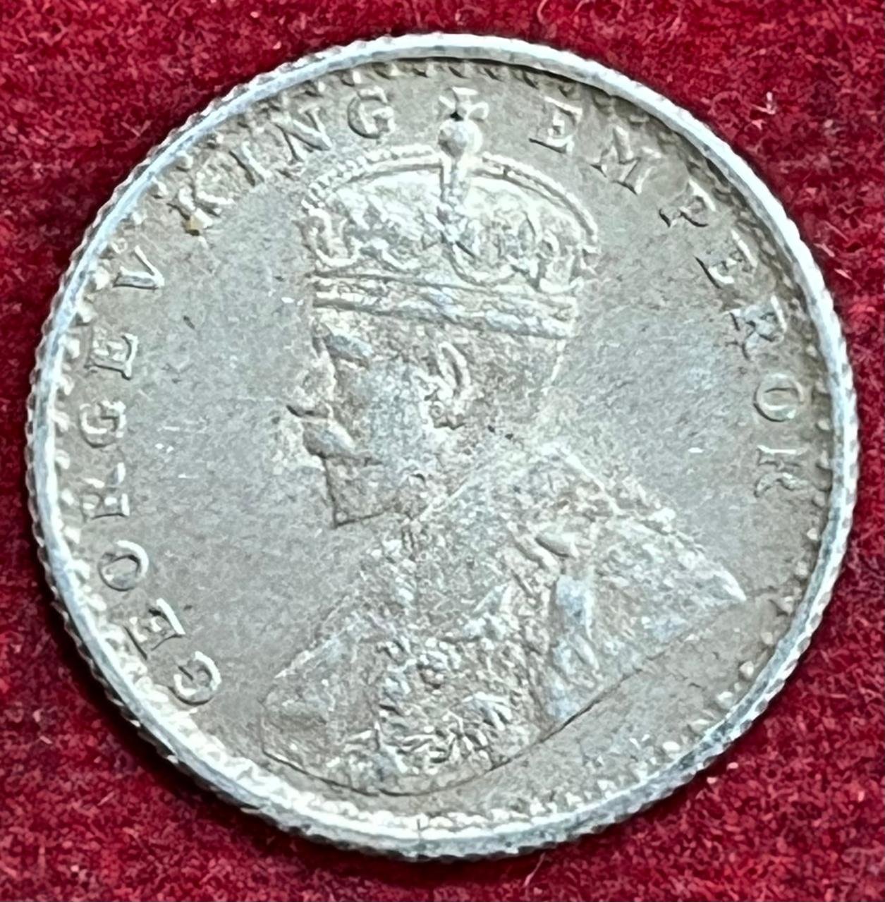 GEORGE V KING 1/4 RUPEES 1936 RARE COIN #V-312 (Copy)
