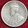 BRITISH INDIA 1/2 RUPEES -GEORGE V 1919 RARE SILVER COIN #V-323 - Image 2