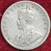 BRITISH INDIA 1/2 RUPEES -GEORGE V 1918 RARE SILVER COIN #V-326 - Image 2