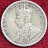BRITISH INDIA 1/2 RUPEES -GEORGE V 1917 RARE SILVER COIN #V-328 - Image 2