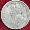 BRITISH INDIA 1/2 RUPEES -GEORGE V 1917 RARE SILVER COIN #V-329 - Image 2