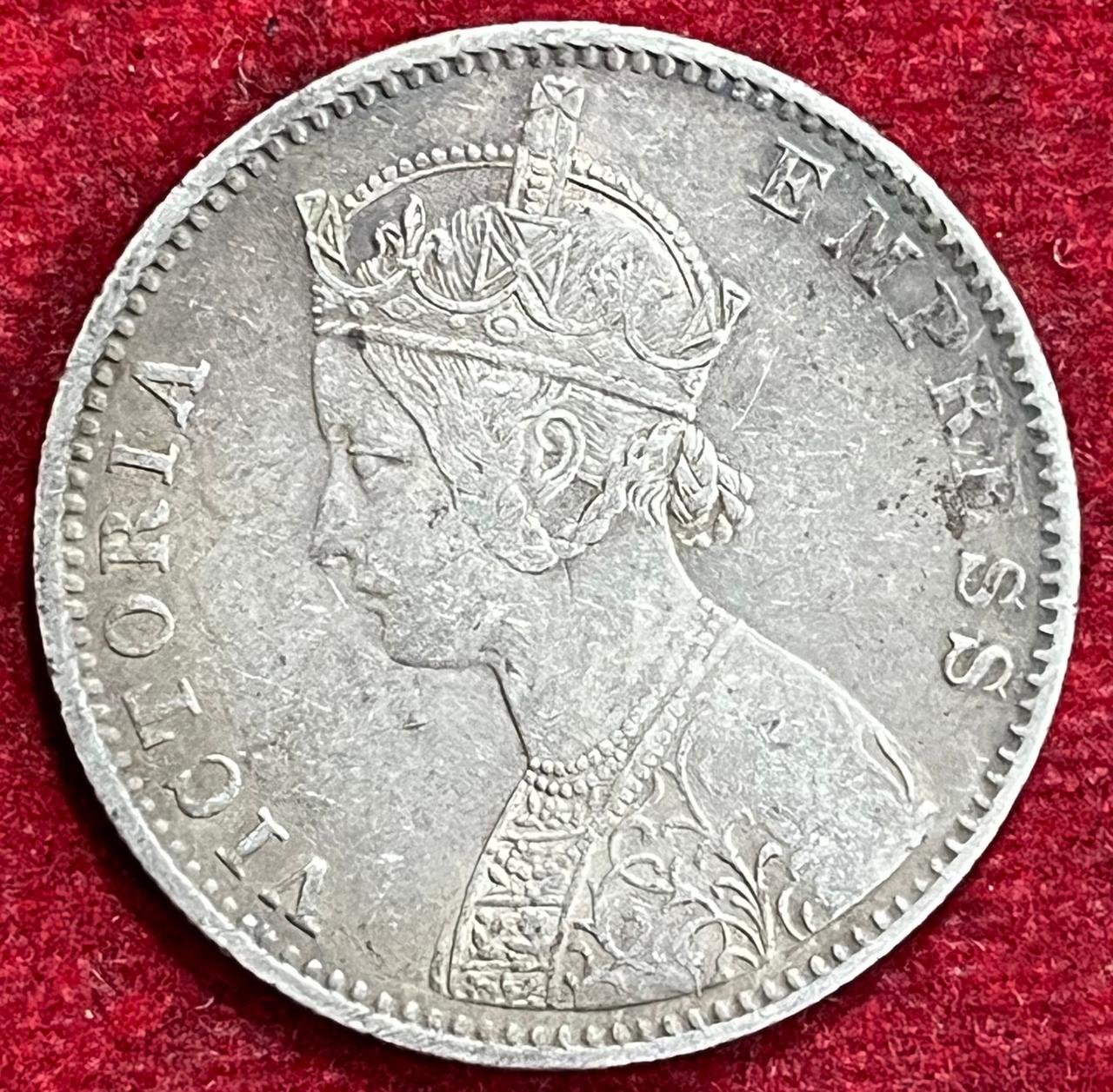 BRITISH INDIA VICTORIA ONE RUPEES 1900 RARE COIN #V-339 (Copy)