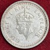 BRITISH INDIA 1 RUPEES -GEORGE VI 1945 RARE SILVER COIN #V-340 - Image 2