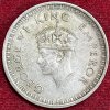 BRITISH INDIA 1 RUPEES GEORGE VI 1942 RARE SILVER COIN #V-344 - Image 2