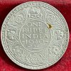 BRITISH INDIA 1 RUPEES GEORGE VI 1940 RARE SILVER COIN #V-345