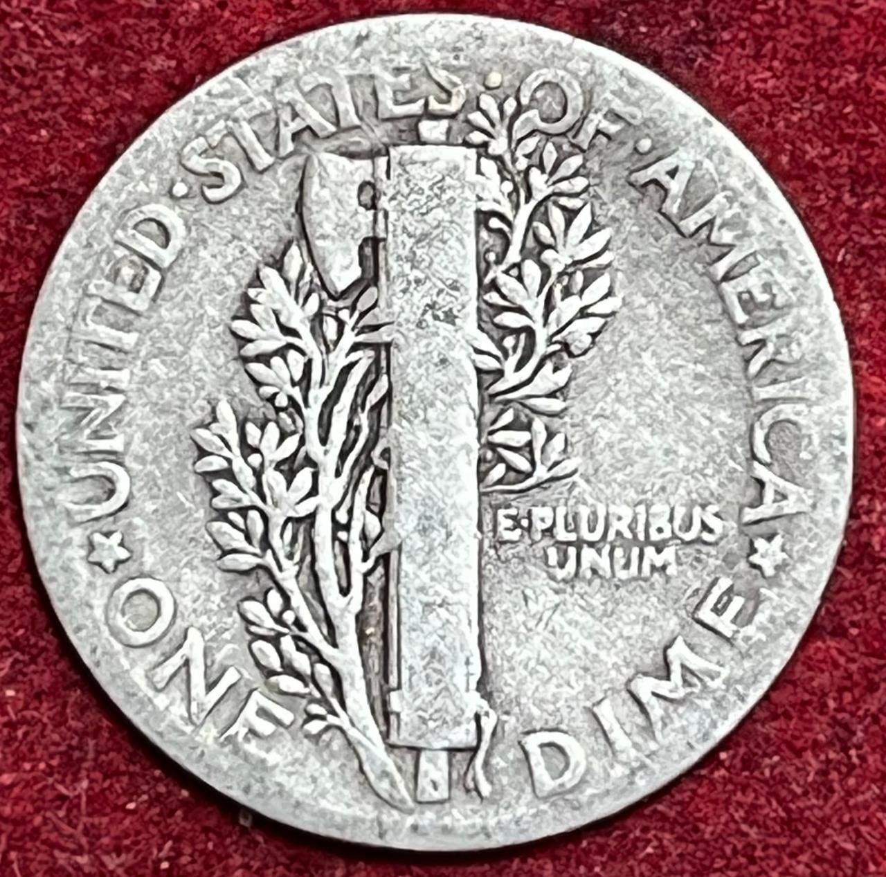 UNITED STATES 1 DIME 1936  MERCURY DIME RARE SILVER COIN #V-384