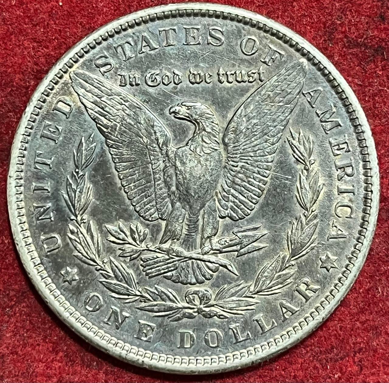 UNITED STATES 1 DOLLAR 1900 MORGAN DOLLAR RARE SILVER COIN #V-387 - Image 2