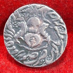 Indian princely states › Awad 1 Rupee  (1829-1833) - Nasir-ud-Din Haidar Lucknow Rare Silver Coin #V-446
