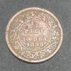 British India ½ Pice 1898 Victoria Rare Coin #I-222