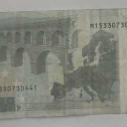 Alternative view of European 5 Euro Rare Bank Note #B-2