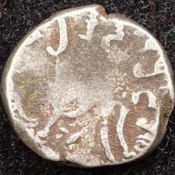 Alternative view of Rare silver drachm, Vijayasena (238-250 AD) as Satrap, 161 SE (239 AD), Western Satraps, India # I-256