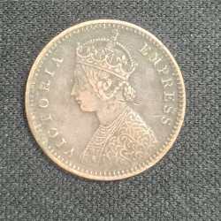 Alternative view of British 1⁄12 Anna 1901 Victoria Rare Coin # I-269