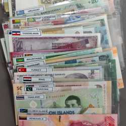 101 Different Countries UNC With Stricker With Album See Description