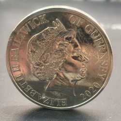 Alternative view of Guernsey 5 Pounds 2020 (Elizabeth II 75th Anniversary-V.E. Day) Rare Commemorative Coin #D-108