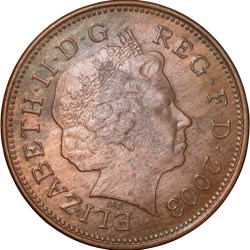 Bronze 2 Pence of Elizabeth II (AD 2003) from United Kingdom