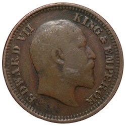 Copper 1/2 Pice of Edward VII ( AD1906) of Calcutta Mint Rare
