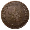 Brass 10 Pfennig of Germany (AD 1950) with Oak Sapling