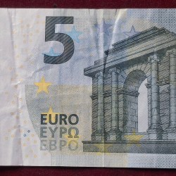Eurozone 5 Euros Europa Series Rare World Note #B2