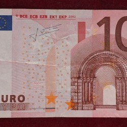 Eurozone 10 Euro 2002 Series Rare World Note #B2