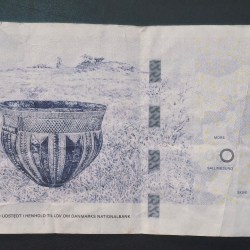 Alternative view of Denmark 50 Kroner Danish Bridges and Antiquities Rare World Note #B2