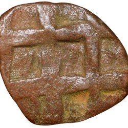 Copper 1/2 of Bhupal Singh (AD 1930-48) of Mewar State KM Y24 Umrada Series