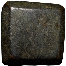 Alternative view of Copper Old Weight with Nagari Numberal '3' from Vidarbha Region 19th Cen. AD