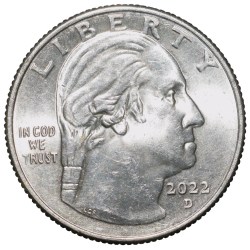 Alternative view of Nickel 1/4 Dollar of United States of America (AD 2022) Commemorative Issue 'Anna May Wong'