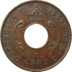 Bronze 1 Cent of King George V (AD 1930) of East Africa Beautiful Grade