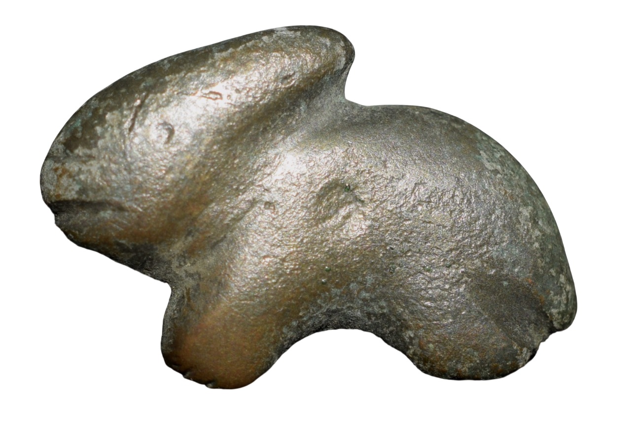 Copper-Alloy Animal Bead/Object as Premitive Money - Mauryan Period (3rd - 1st Cen. BC) with (Hares)Rabbit Rare