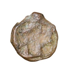 Alternative view of Fractional Cast Copper Kakani of Sunga Kingdom from MP Region (2nd Cen. BC) with Both sides Hollow Cross