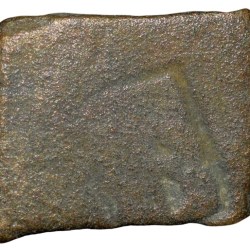 Alternative view of Copper Punch-Marked from Vidarbha (3rd-2nd Cen.BC) with Sun, 6-Armed, 2-Arched Hill