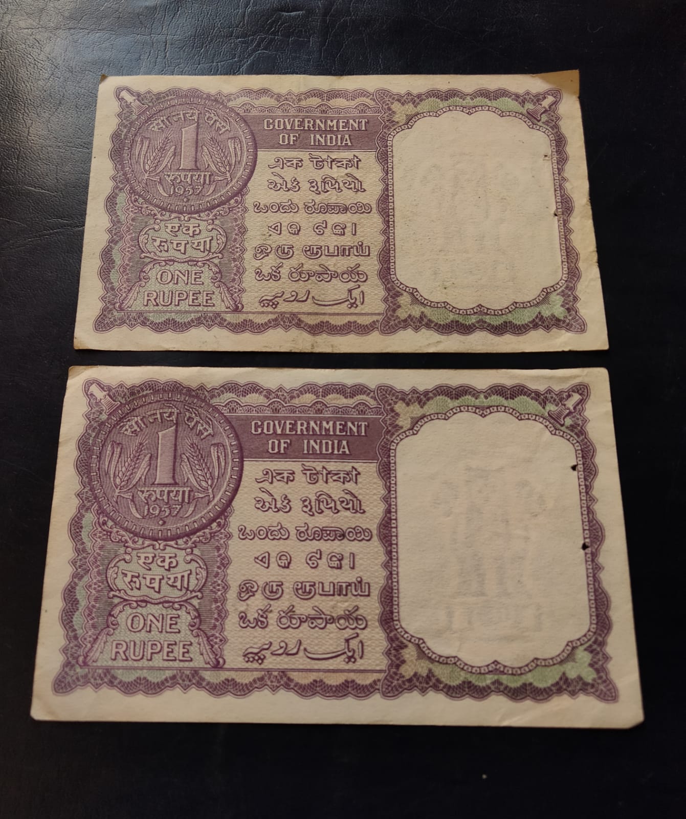 Rare Year 1957 Signature A K Roy Prefix B Extra Fine Condition 2 Piece Given