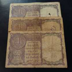 Rare Year 1957 3 Pieces Given Used Condition as per image Signature L.K Jhaa