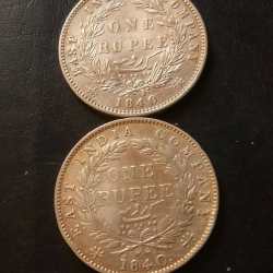 East India Company Queen Victoria Continue Legend and Divided Legend