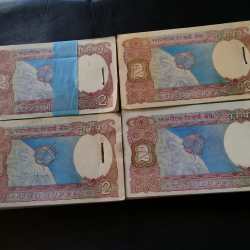 Alternative view of Satelite bundle 2 Rupees old 100 Note Bundle Excellent Condition as per Image