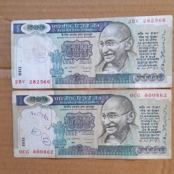 500 Ruppes Old Issue Wintage Issue C Rang Rajan
