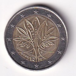 France 2 Euros 2023 (2nd type) Bimetallic Coin #D-168