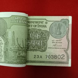 Alternative view of One Rs Rare Full Bundle Finance Secretary Atanu Chakraborty Year 2020 Gem Bunc Condition 703801